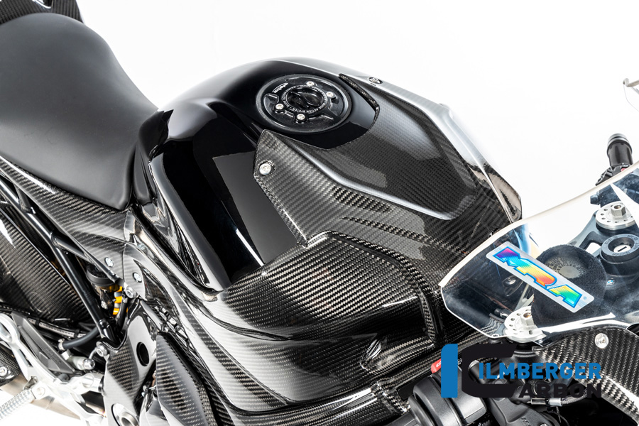 Ilmberger Carbon Tankabdeckung Racing, glänzend, BMW S1000RR 2019- , M1000RR 2021-