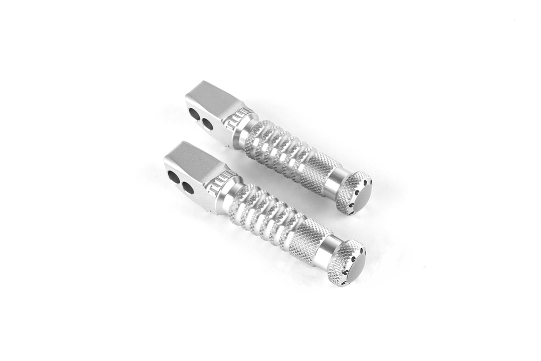 Gilles Austauschfußrasten-Kit Sport,Fahrer,silber für Ducati Multistrada 950/1200/1260 S, Monster 821/1200/937