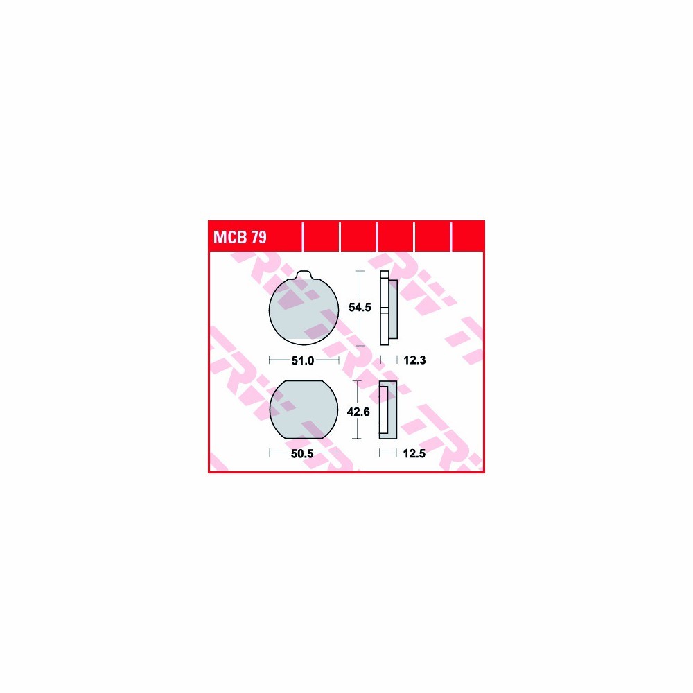 TRW Bremsbelagsatz Allround MCB079 vorne