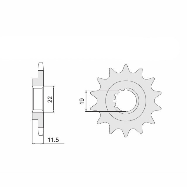 Ritzel, 16 Zähne, Teilung 428