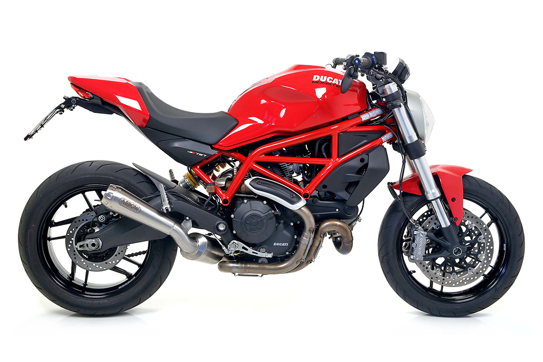 ARROW Auspuff PRO-RACE für Ducati Scrambler 800 2017-, Edelstahl