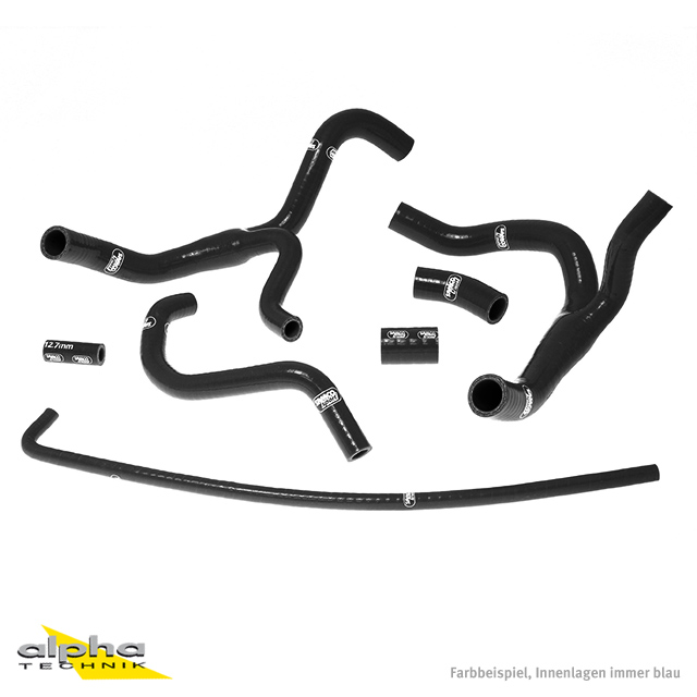 SAMCO SPORT Siliconschlauch Kit schwarz für Honda CBR1000RR Modelljahr 2008-2011
