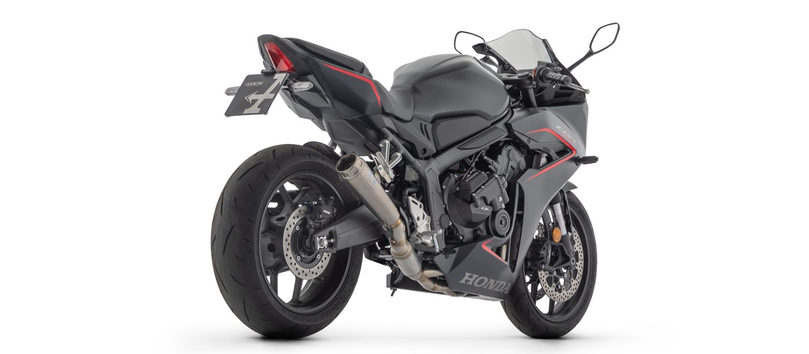 ARROW Auspuff PRO RACE Racingkomplettanlage für Honda CBR650R, CB650R 2024-, Titan