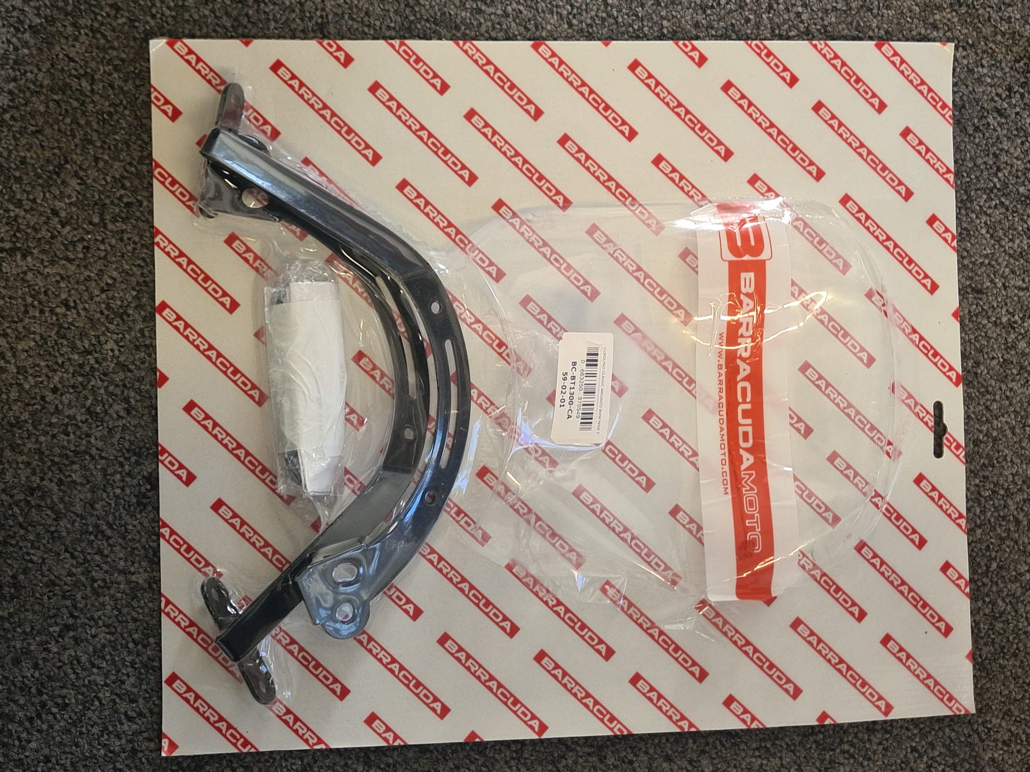 Barracuda Windschild Aerosport Aluminium silber BMW RnineT 2014-2016