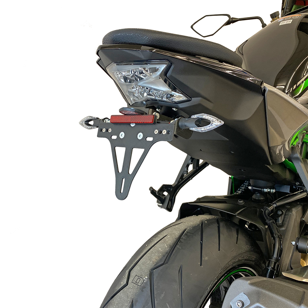 alpha Technik Kennzeichenhalter für Kawasaki Z H2; Typ ZRT00K; Modelljahr 2020-