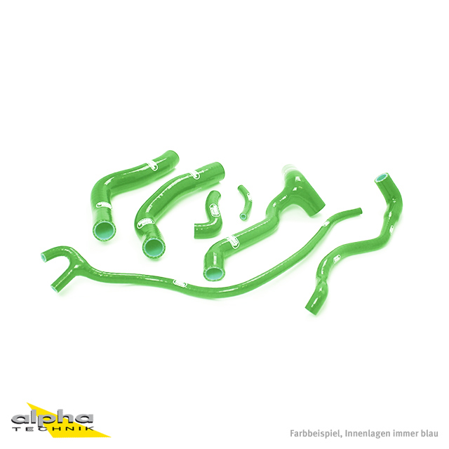 SAMCO SPORT Siliconschlauch Kit grün für Aprilia SMV750 Dorsoduro Modelljahr 2007-2017