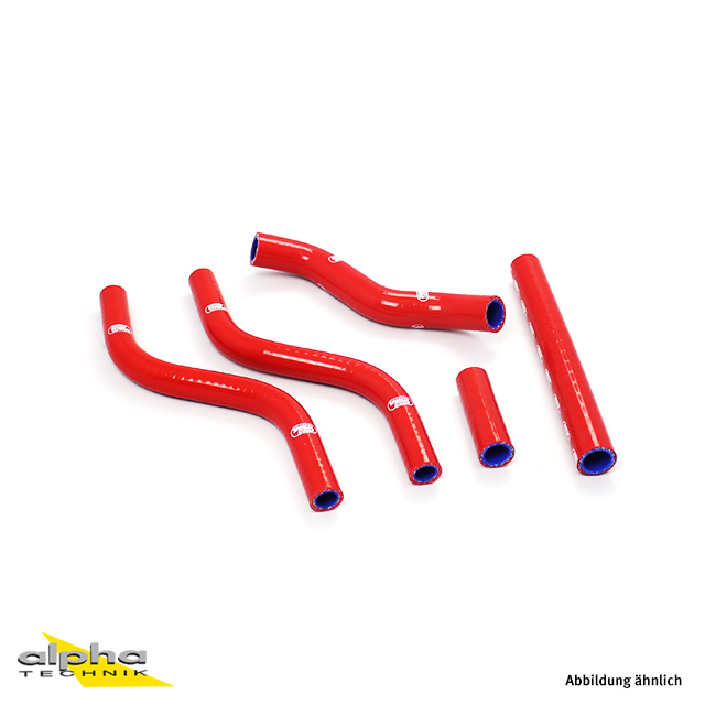 SAMCO SPORT Siliconschlauch Kit rot für Honda CR125R Modelljahr 1989