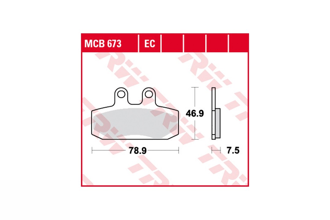 TRW Bremsbelagsatz MCB673EC vorne