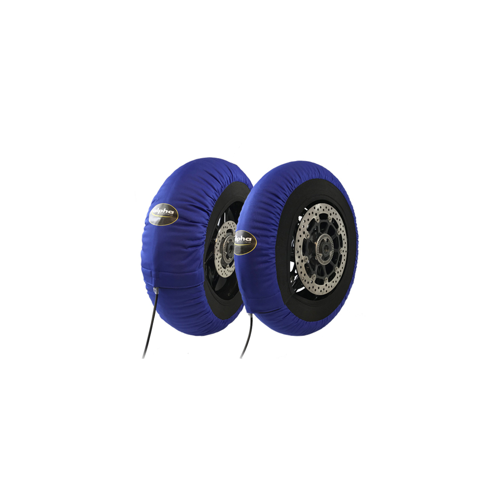 Reifenwärmersatz >TRACK< Supersport 600, blau