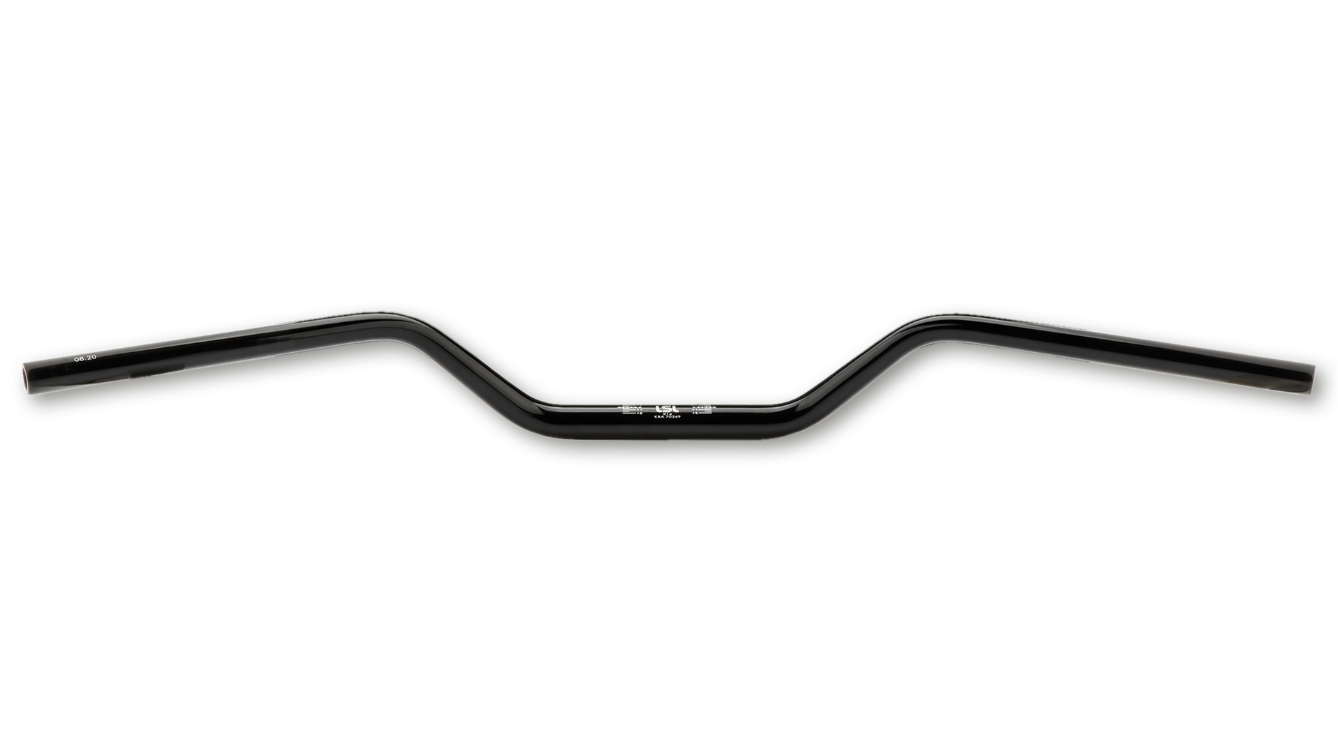 LSL X-Bar Alu-Lenker Flat Track X14, 1 1/8 Zoll, schwarz perlgestrahlt
