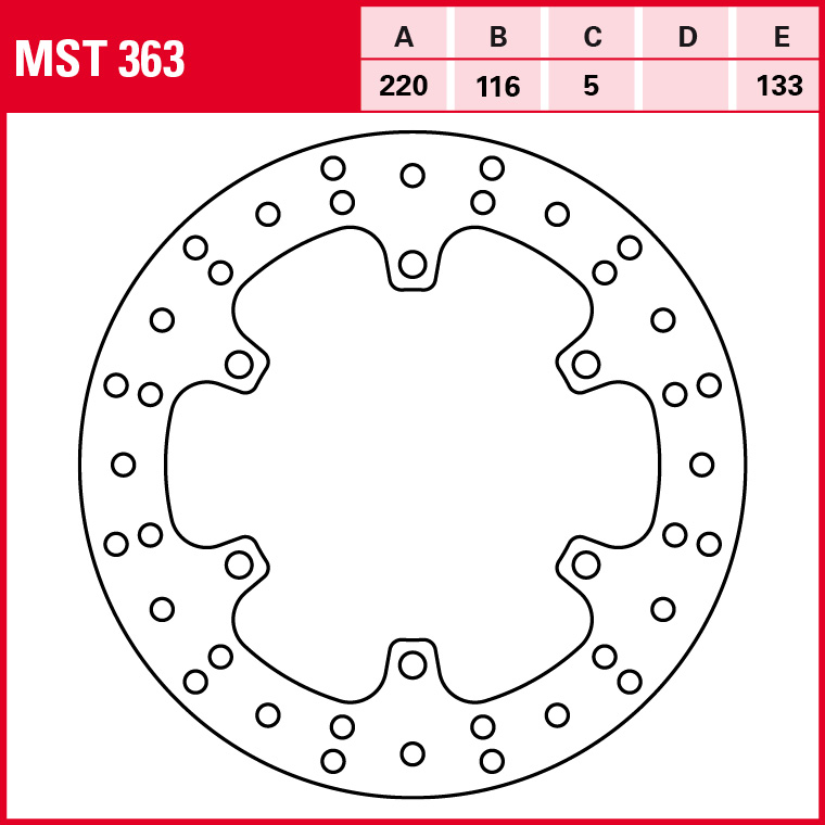 TRW Bremsscheibe Allround starr MST363