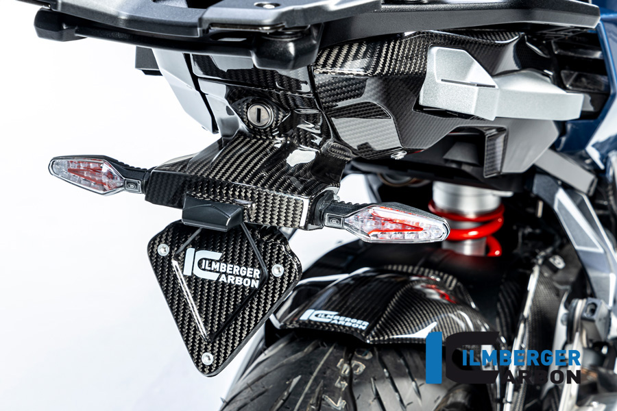 Ilmberger Carbon Kennzeichenträger (kurze Version), glänzend, BMW S1000XR 2020-