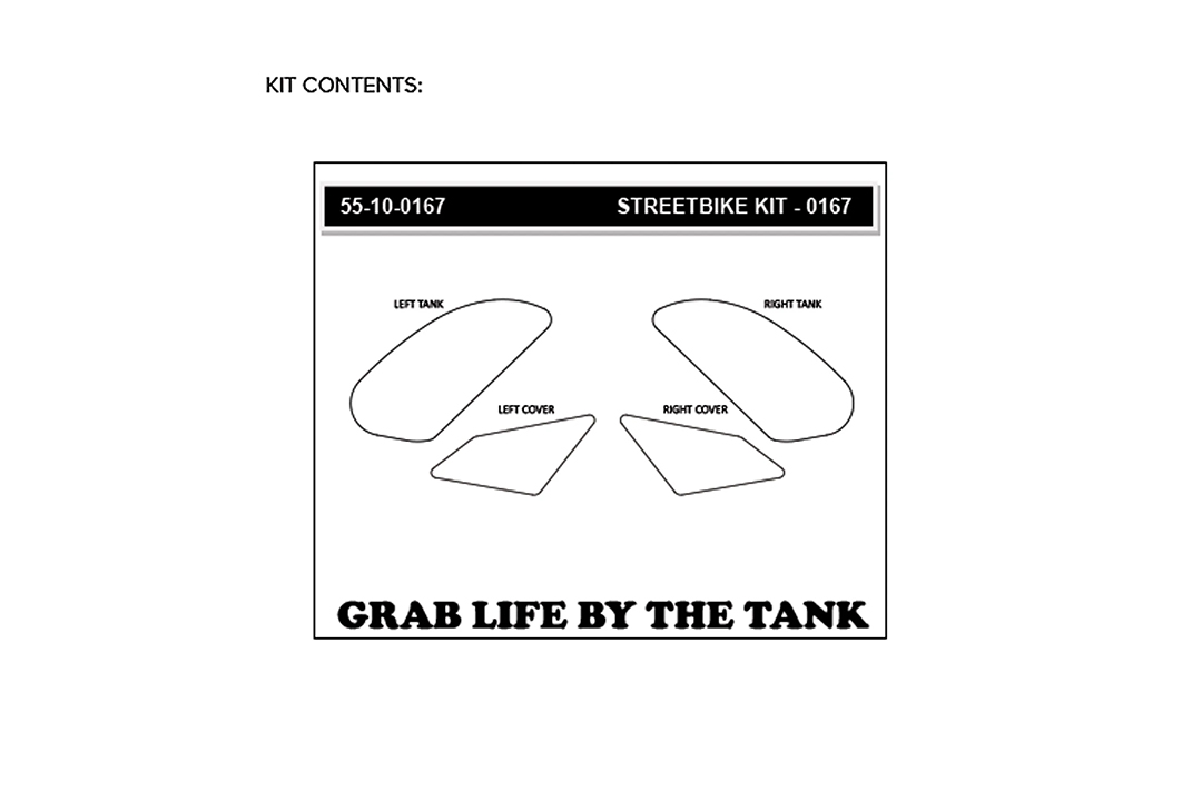 Stompgrip Traction Pads hybrid, für Honda CB500F / CBR500R, 2019-2025 