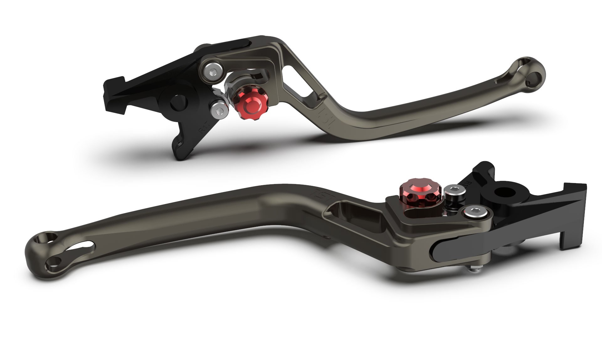 LSL Bremshebel BOW R82, anthrazit/rot