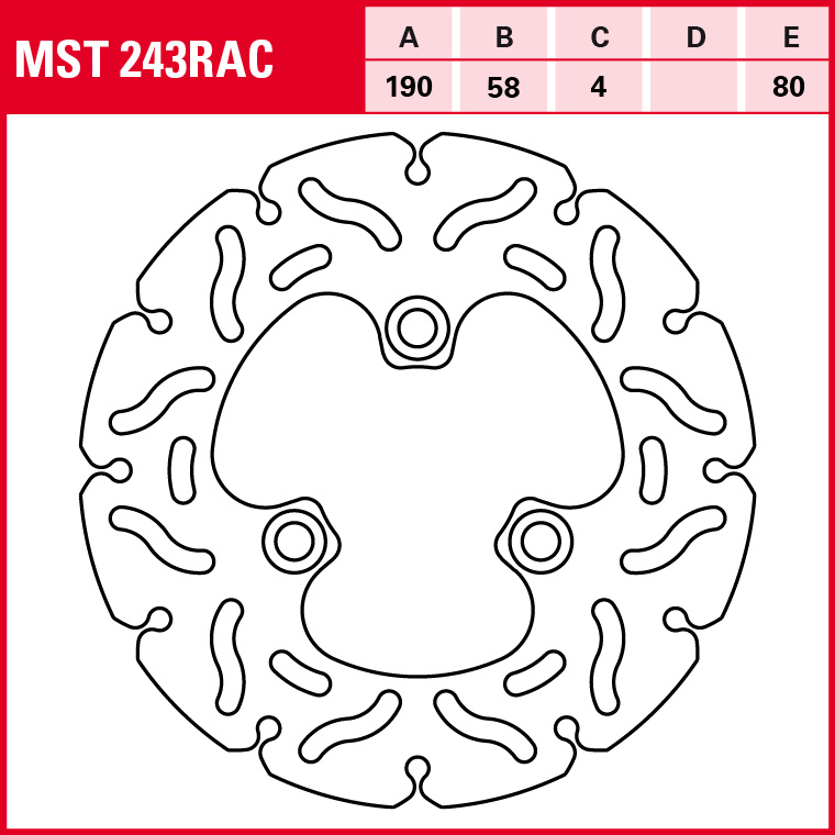 TRW Bremsscheibe Sportiv starr MST243RAC