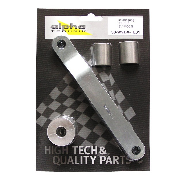 alpha Technik Tieferlegungssatz 35mm für Suzuki SV1000S; Typ WVBX; Modelljahr 2003-
