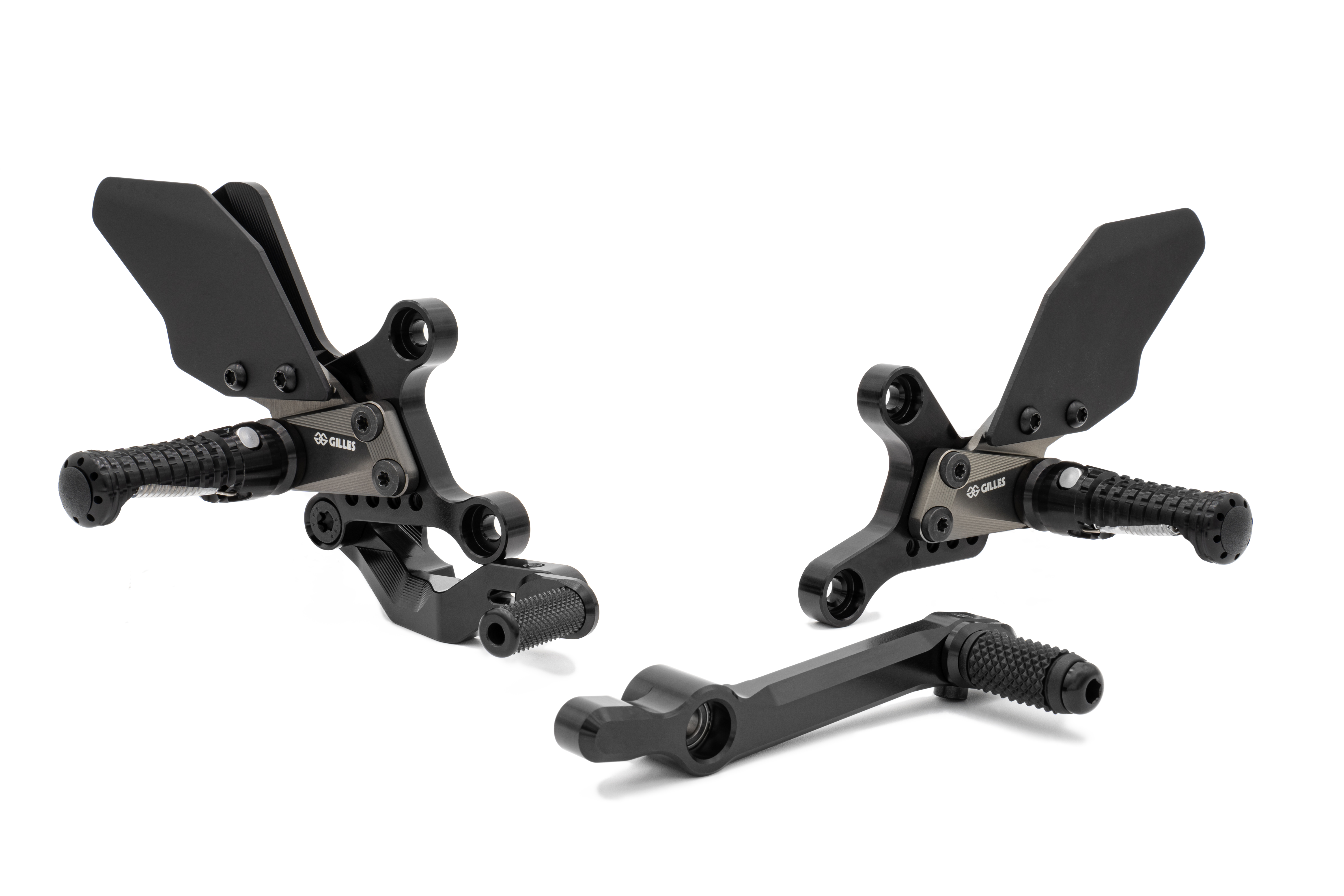 GILLES AS31GT3 Fußrastenanlage schwarz für Yamaha MT09, RN87, XSR900GP, RN96 2024-
