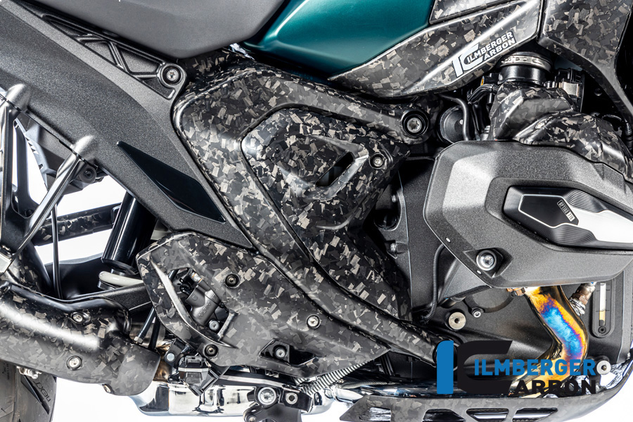 Ilmberger Carbon Rahmenabdeckung rechts, Black Diamond Carbon, matt, BMW R1300GS 2023-