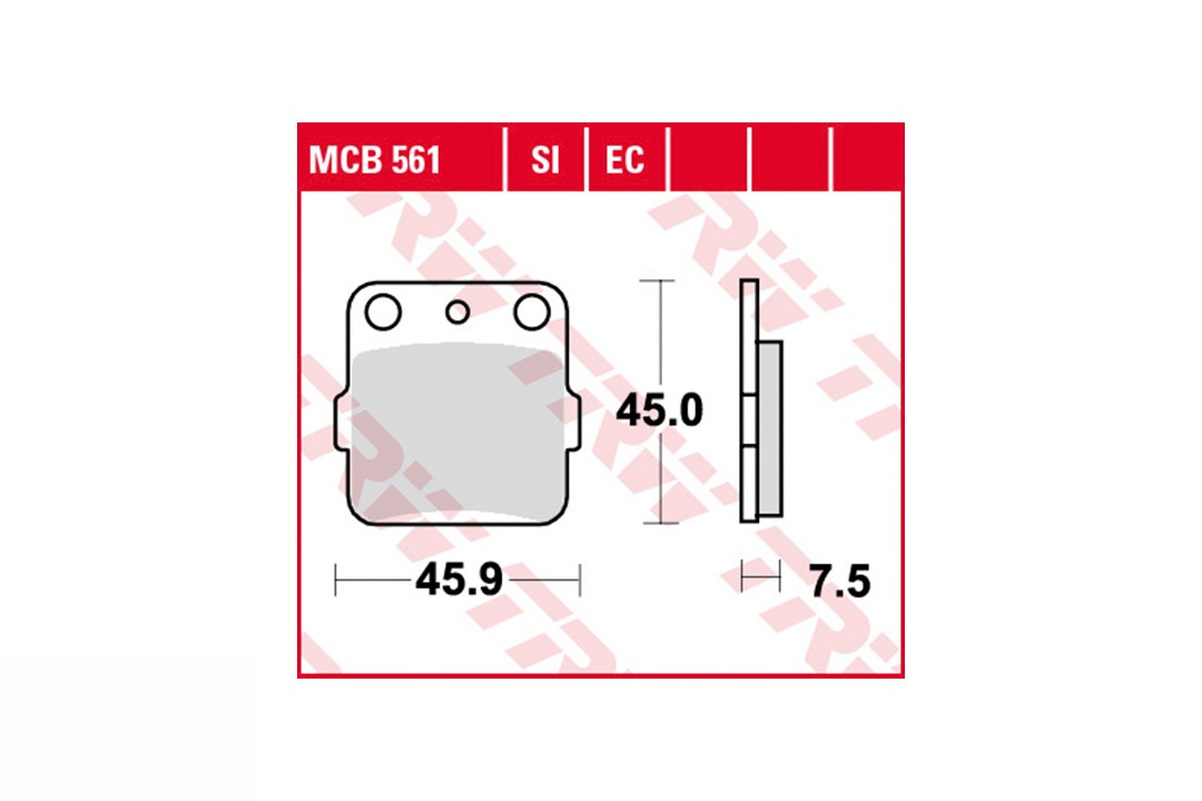 TRW Bremsbelagsatz MCB561EC