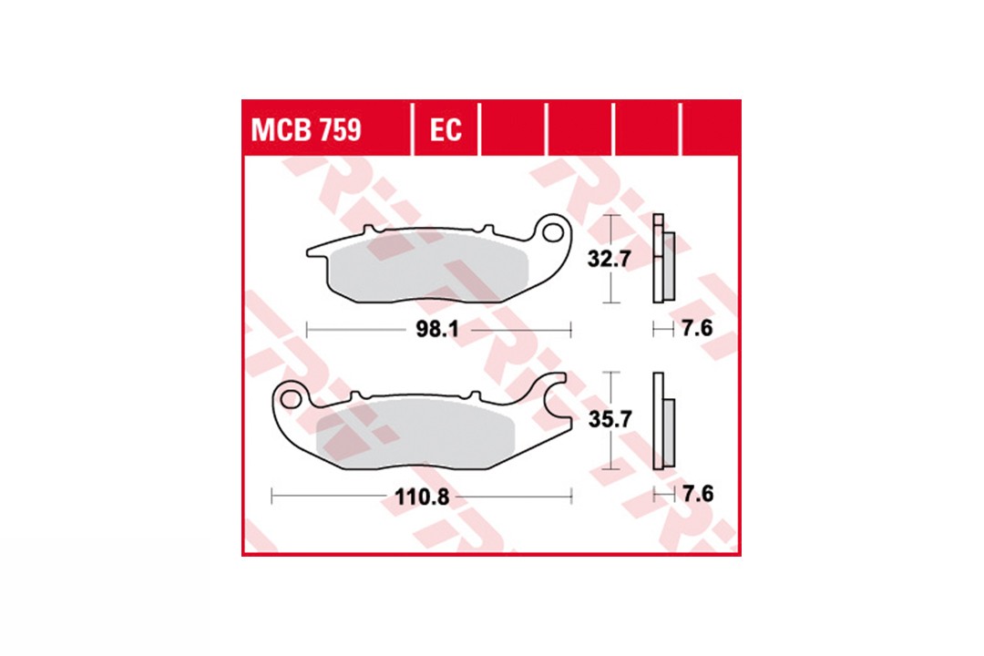 TRW Bremsbelagsatz MCB759EC vorne