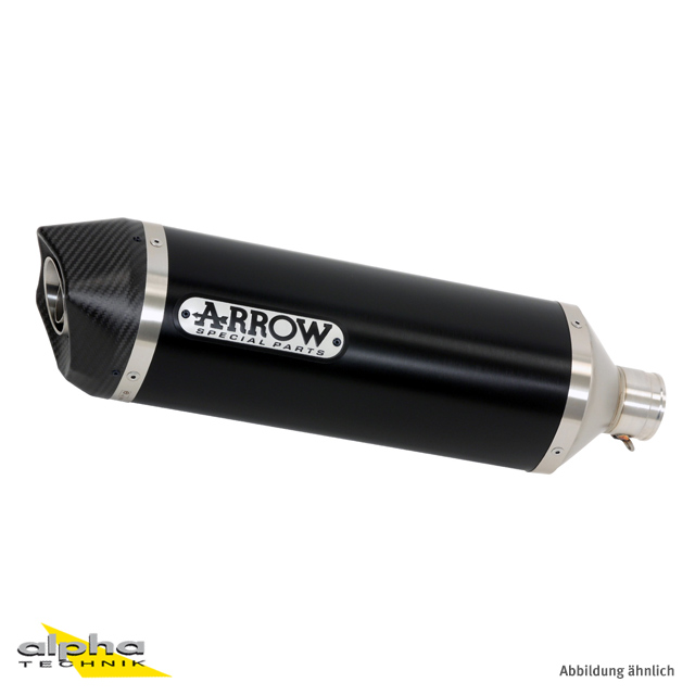 ARROW Auspuff RACE TECH für Yamaha T-Max 500 / 530 aus Aluminium, schwarz