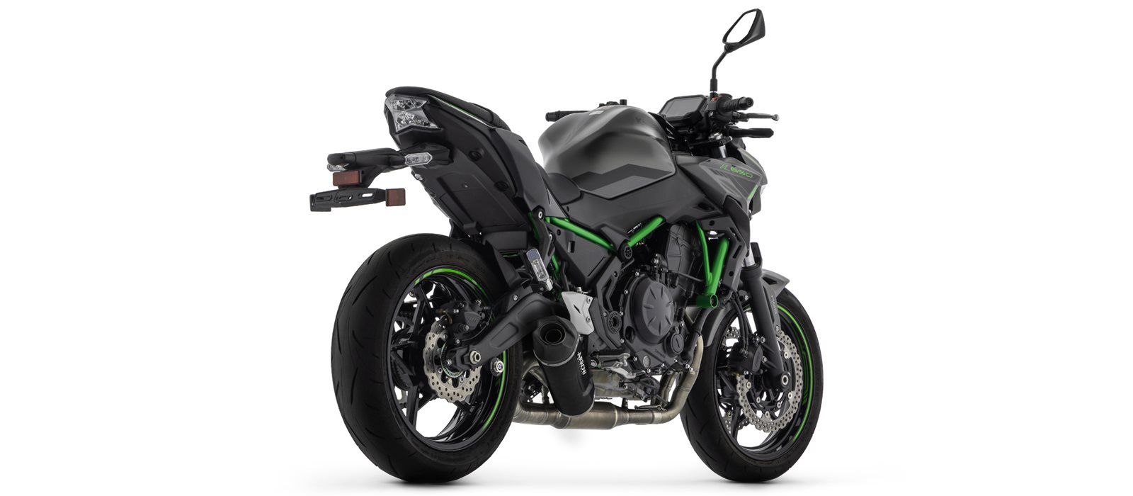 ARROW Racinganlage INDY RACE EVO schwarz für Kawasaki Z650 und Ninja 650 ab Modelljahr 2024- ohne Straßenzulassung