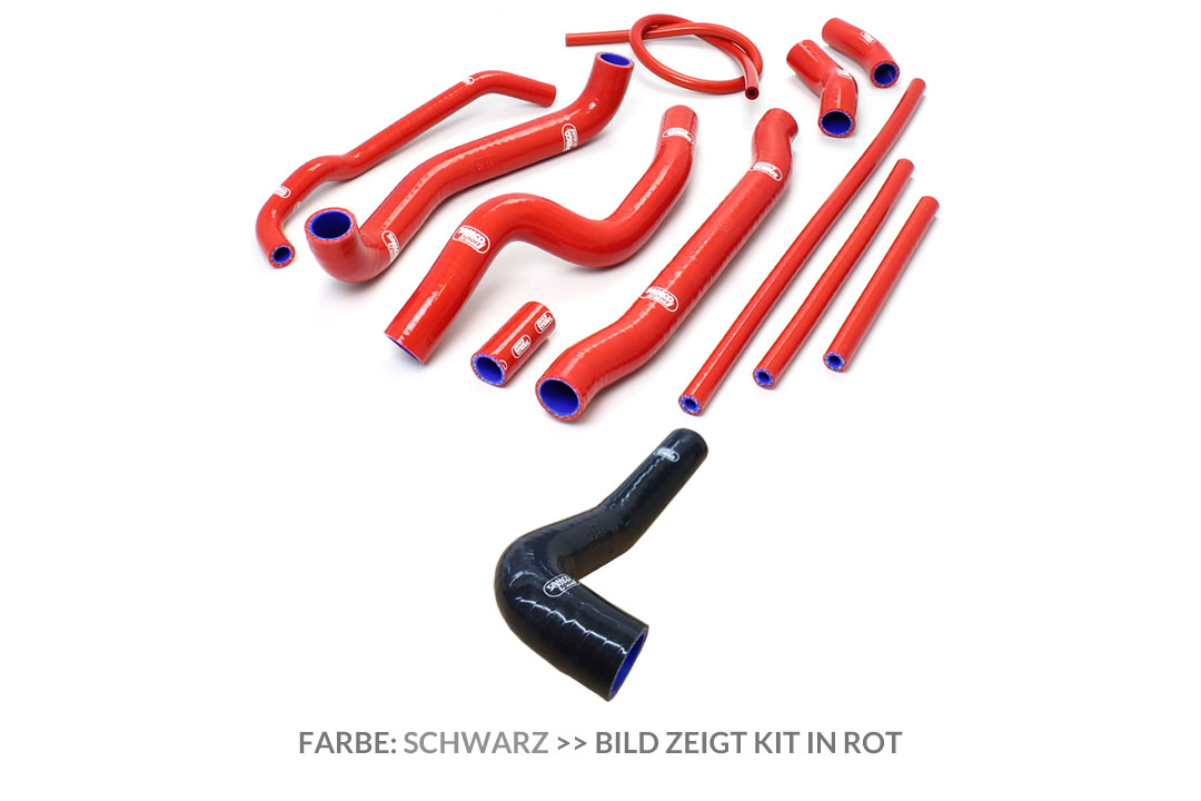 SAMCO SPORT Siliconschlauch Kit schwarz für Honda VTR1000F Modelljahr 1997-2006