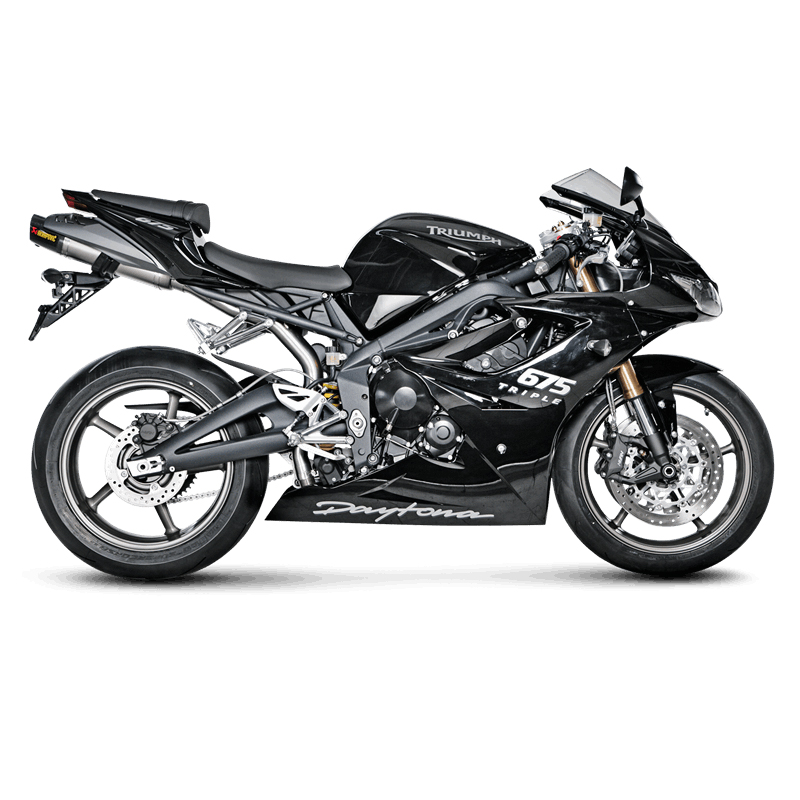 Akrapovic Slip-On Line (Titanium) Auspuff für Triumph Daytona 675 2006-2012, Daytona 675R 2011-2012