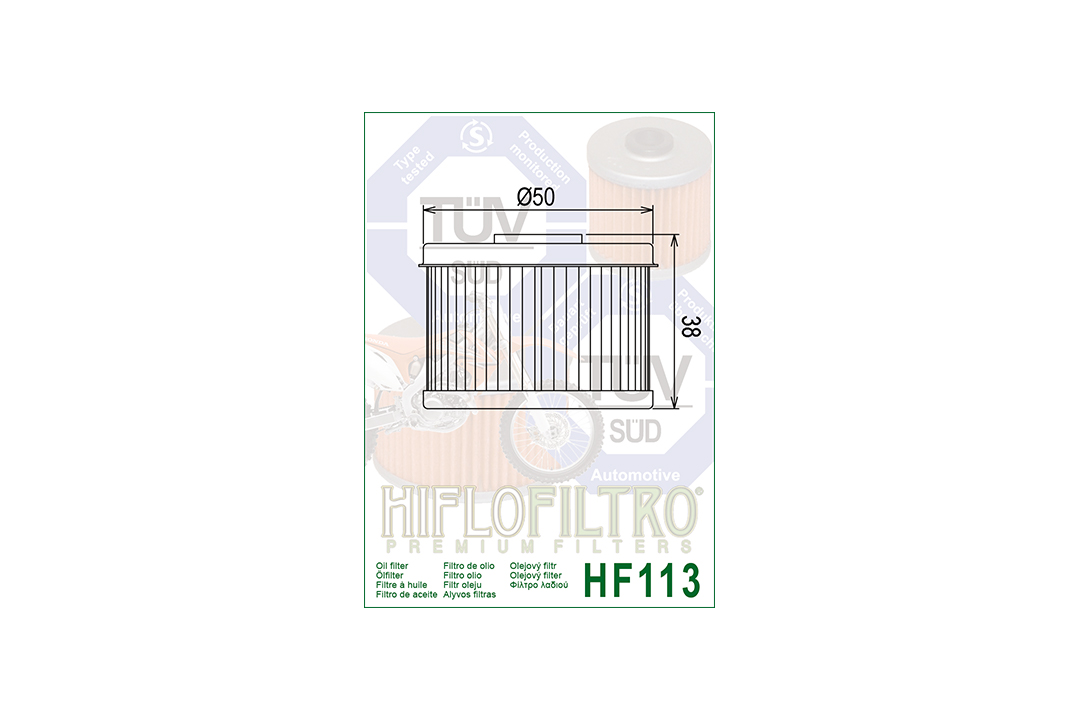HIFLO Ölfilter HF113 für diverse Honda Modelle