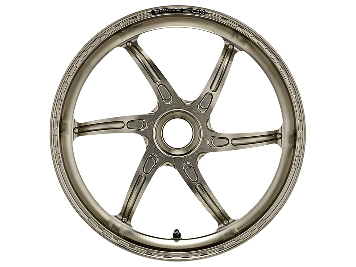 OZ Gass RS-A Aluminium hinten in titanfarben für MV Agusta F3 675, F3 800, Brutale 675, Brutale 800, Rivale 800, 2011-2023