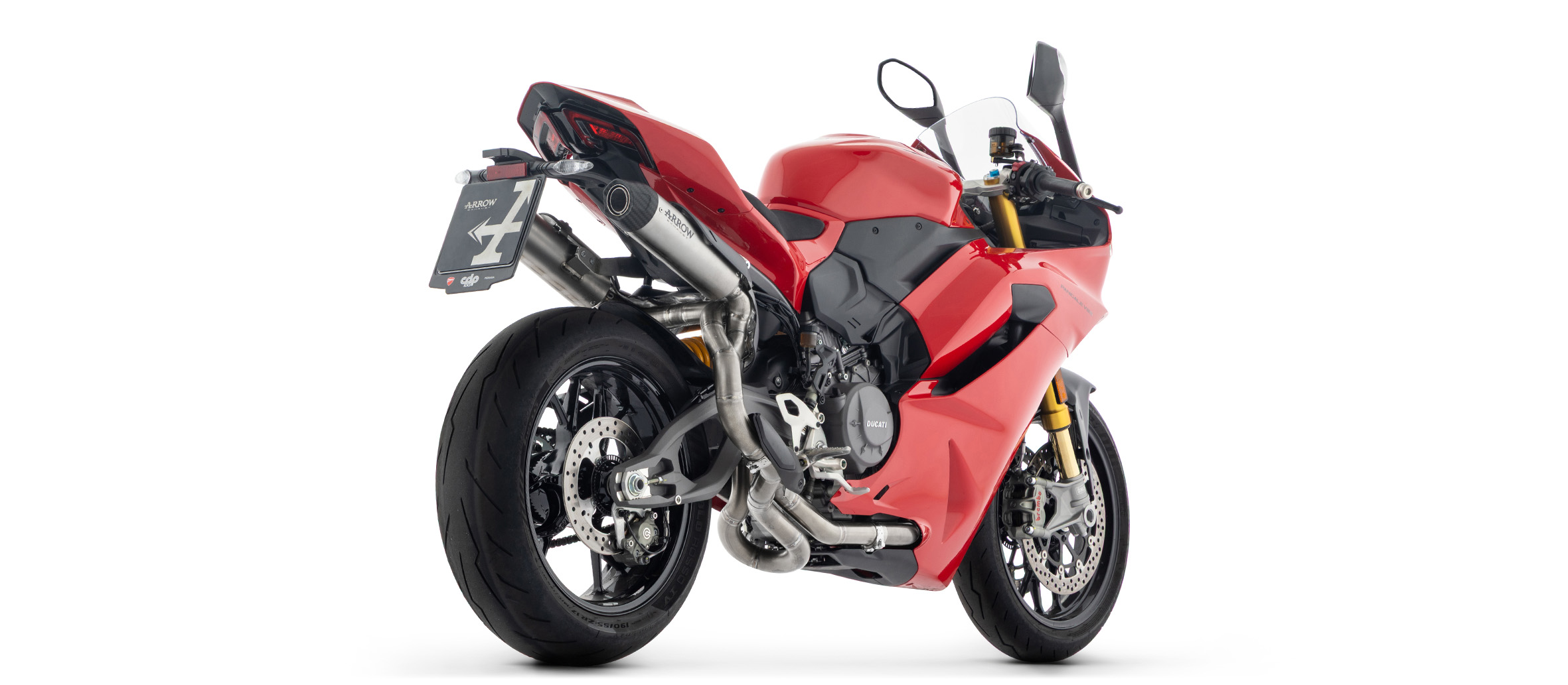 ARROW Auspuff ROUND-SIL DARK Titan für Ducati Panigale V2, V2S, 2025- , Streetfighter V2, V2S 2025-
