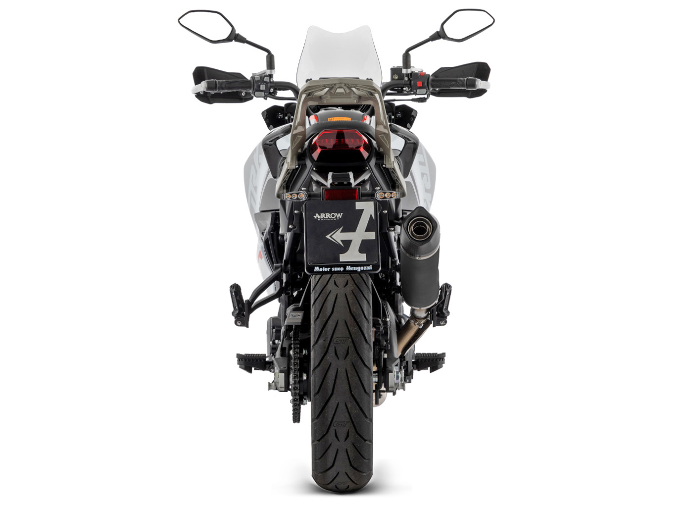 ARROW Auspuff INDY RACE EVO Aluminium DARK für Benelli TRK 702 / 702 X Modelljahr 2023-