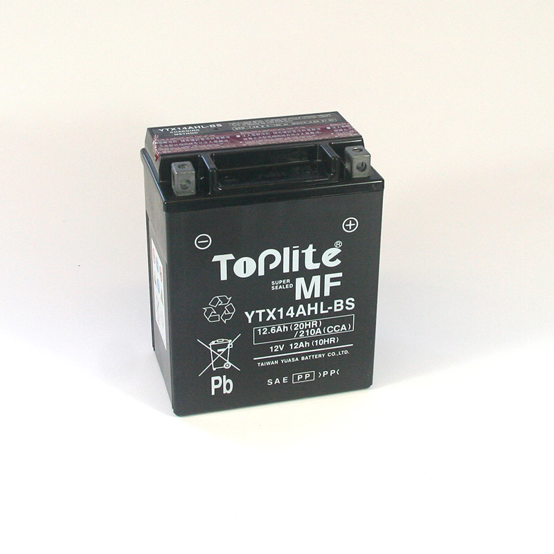 ToPlite YUASA Batterie YTX14AHL-BS