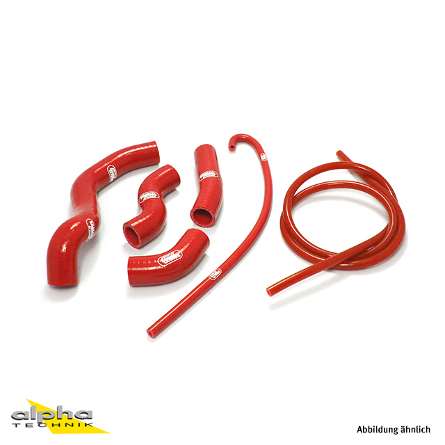 SAMCO SPORT Siliconschlauch Kit 6-teilig rot für Kawasaki Z800 Modelljahr 2013-2016