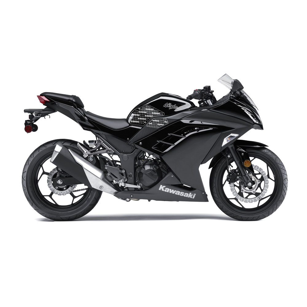 Stompgrip hybrid, Volcano, für Kawasaki, Ninja 250SL, Z300 2015-2016, Ninja 300 2013-2017, Z250SL 2015-2017