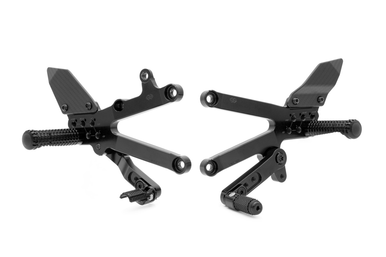 GILLES FXR2 Fußrastenanlage schwarz für Kawasaki ZX-6R 2024- 