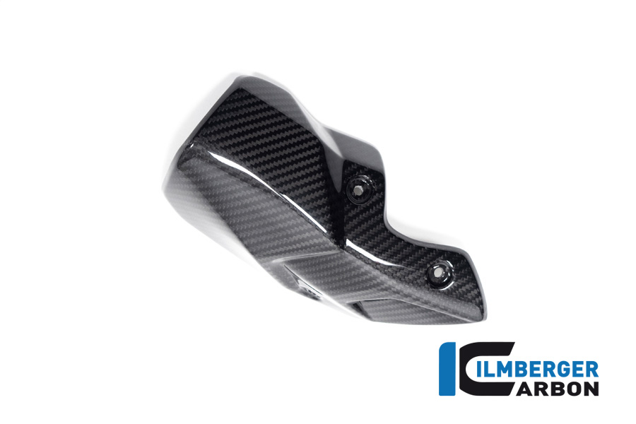 Ilmberger Carbon Auspuffhitzeschutz vorne am Schalldämpfer, glänzend, BMW S1000RR 2019, M1000RR 2021-, S1000R 2020-, M1000R 2023-