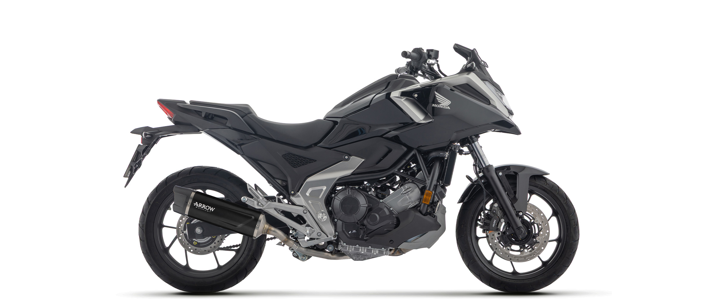 ARROW Auspuff INDY RACE EVO Aluminium schwarz für Honda NC750X RH23 2025-