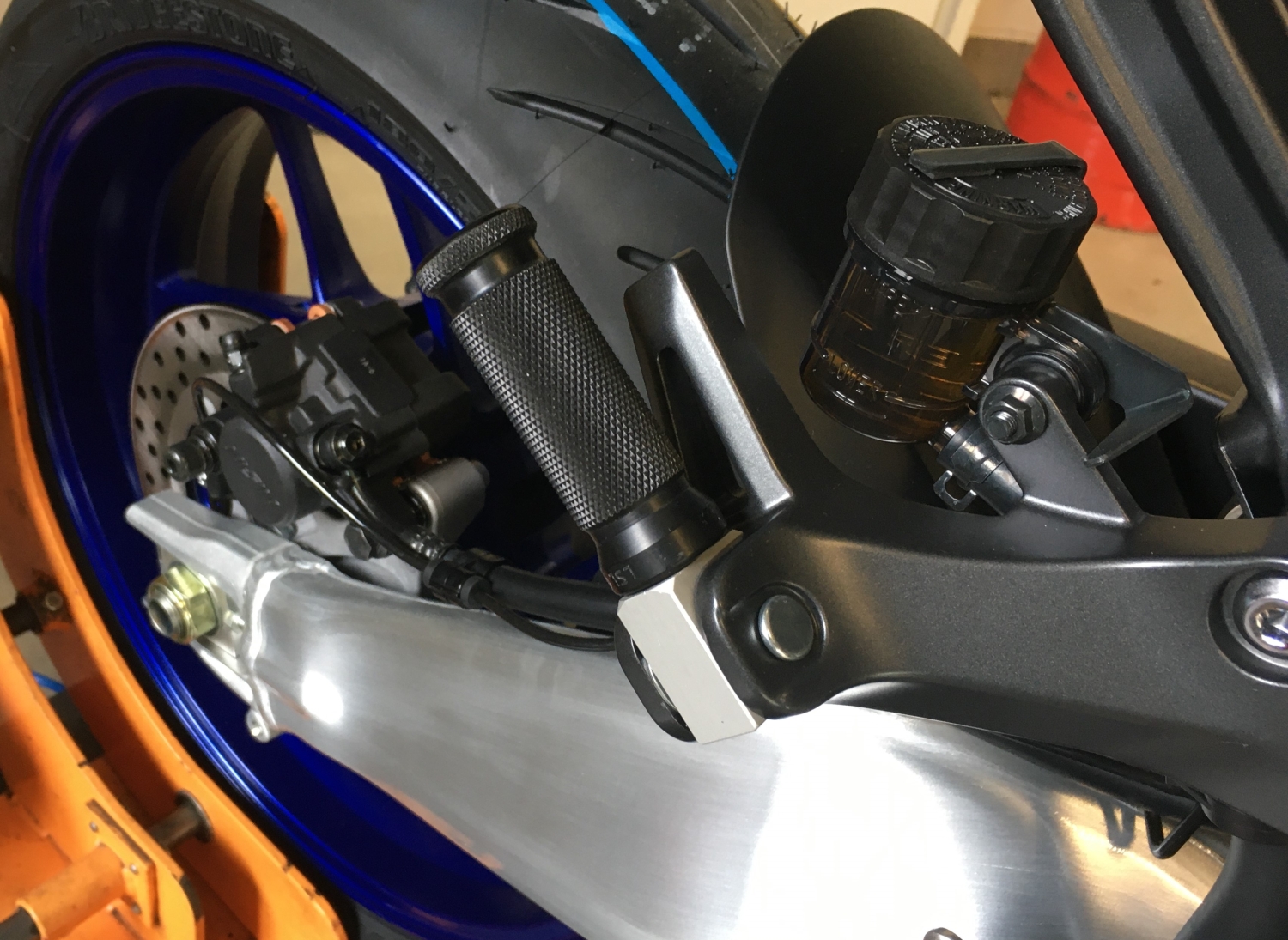 LSL Racing-Rasten, Austauschfußrasten, Länge 72 mm, schwarz