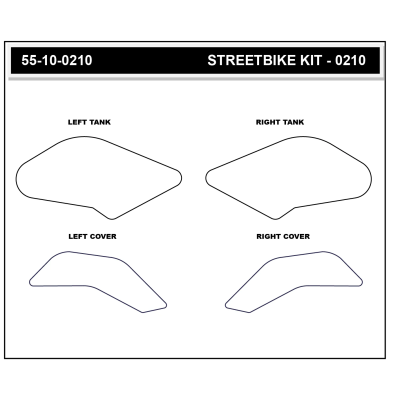 Stompgrip Tank Pad klar, Volcano, für Suzuki GSX-8S, 8R, 2024-2026