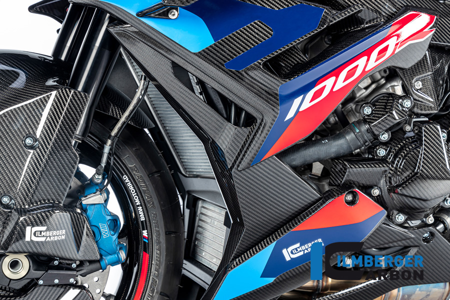 Ilmberger Carbon Wasserkühlerabdeckung links, glänzend, BMW M1000R 2023-