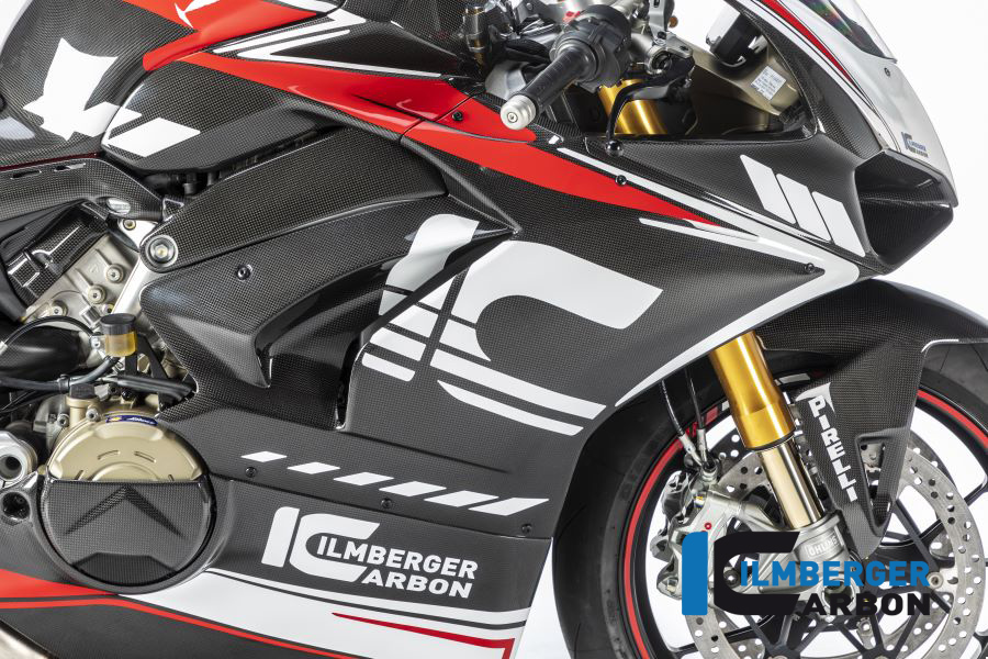 Ilmberger Carbon Verkleidungsseitenteil rechts Racing, glänzend, Ducati Panigale V4  2018-2019