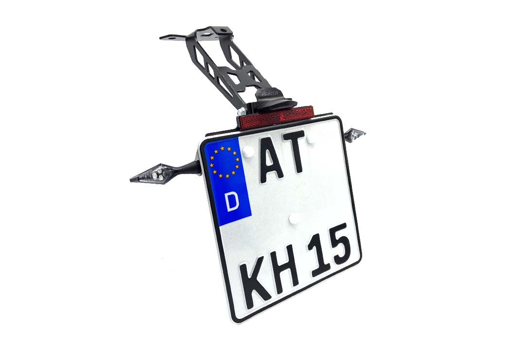 alpha Technik Kennzeichenhalter für Aprilia RS 660 / Tuono 660, Typ KS / KV,Modelljahr 2020-
