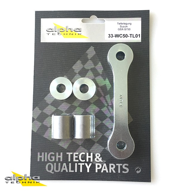 alpha Technik Tieferlegungssatz 30mm Suzuki GSXS750; Typ WC50, WC52; Modelljahr 2017-