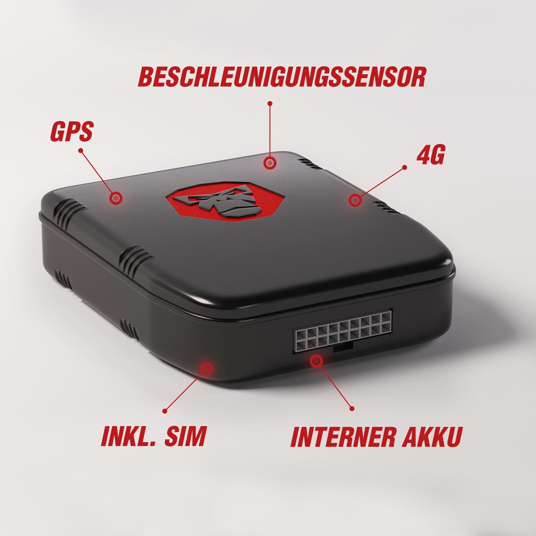 RideLink WingMan Pro 4G – Smarte Sicherheit mit Live-Tracking, eCall, Diebstahlschutz und Fahranalyse für dein Motorrad