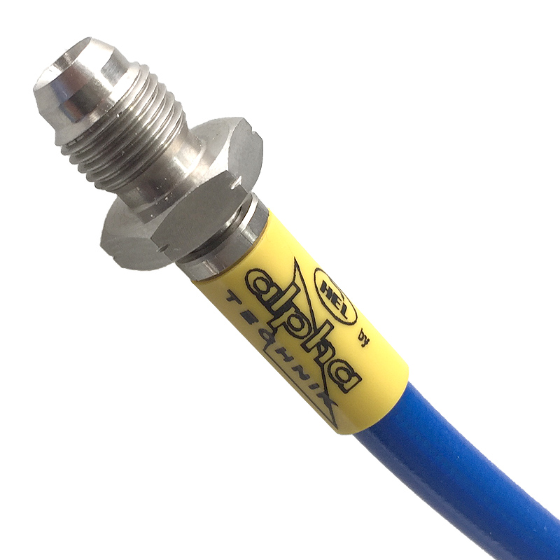 HEL Stahlflexleitung hinten Verlegeart OEM für Kawasaki ZX6R Ninja