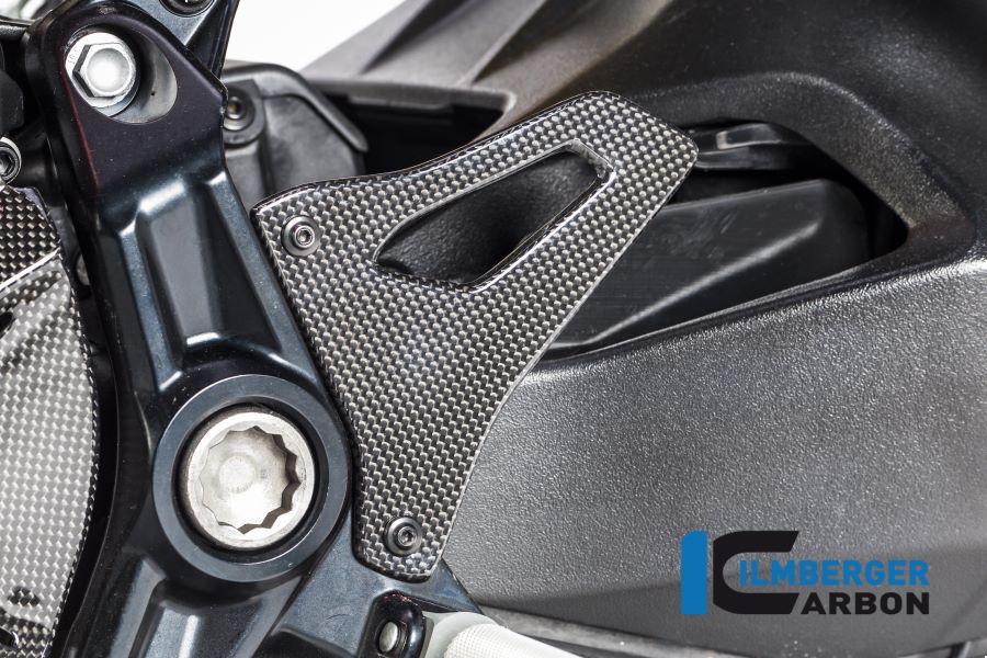 Ilmberger Carbon Fersenschutz links glanz