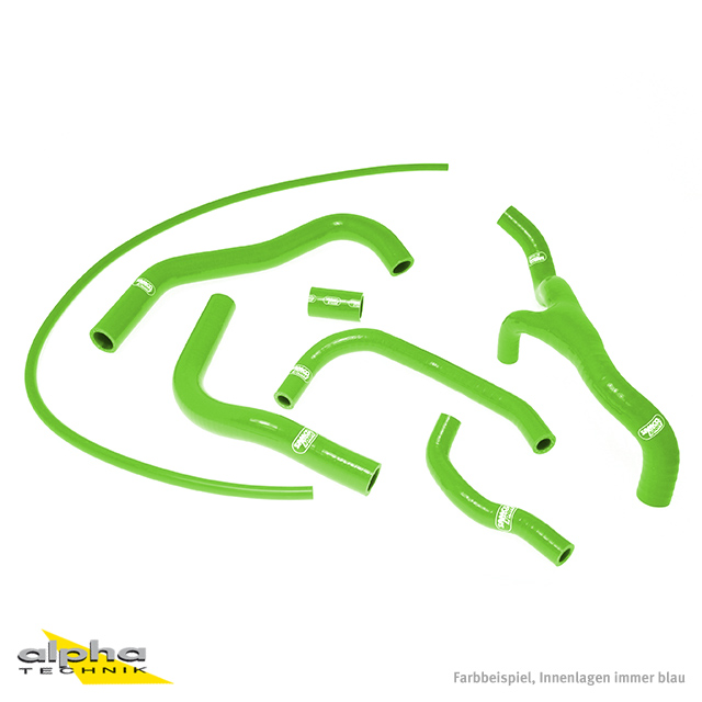 SAMCO SPORT Siliconschlauch Kit grün für Honda CBR600RR Modelljahr 2007-2024