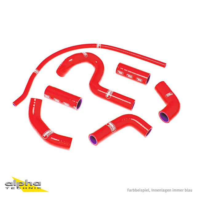 SAMCO SPORT Siliconschlauch Kit rot für Ducati 998S Modelljahr 2002-2004