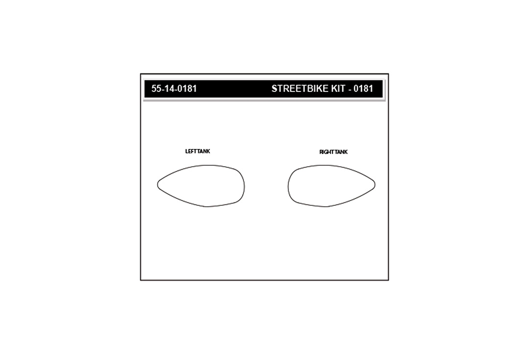 Stompgrip Tank Pad klar, Icon, Streetbike Tank Kit - Tank Seiten, für Aprilia RS 660 und Tuono 660 2020-2022